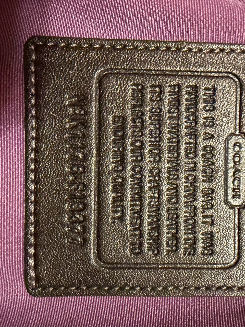 Coach crossbody circular